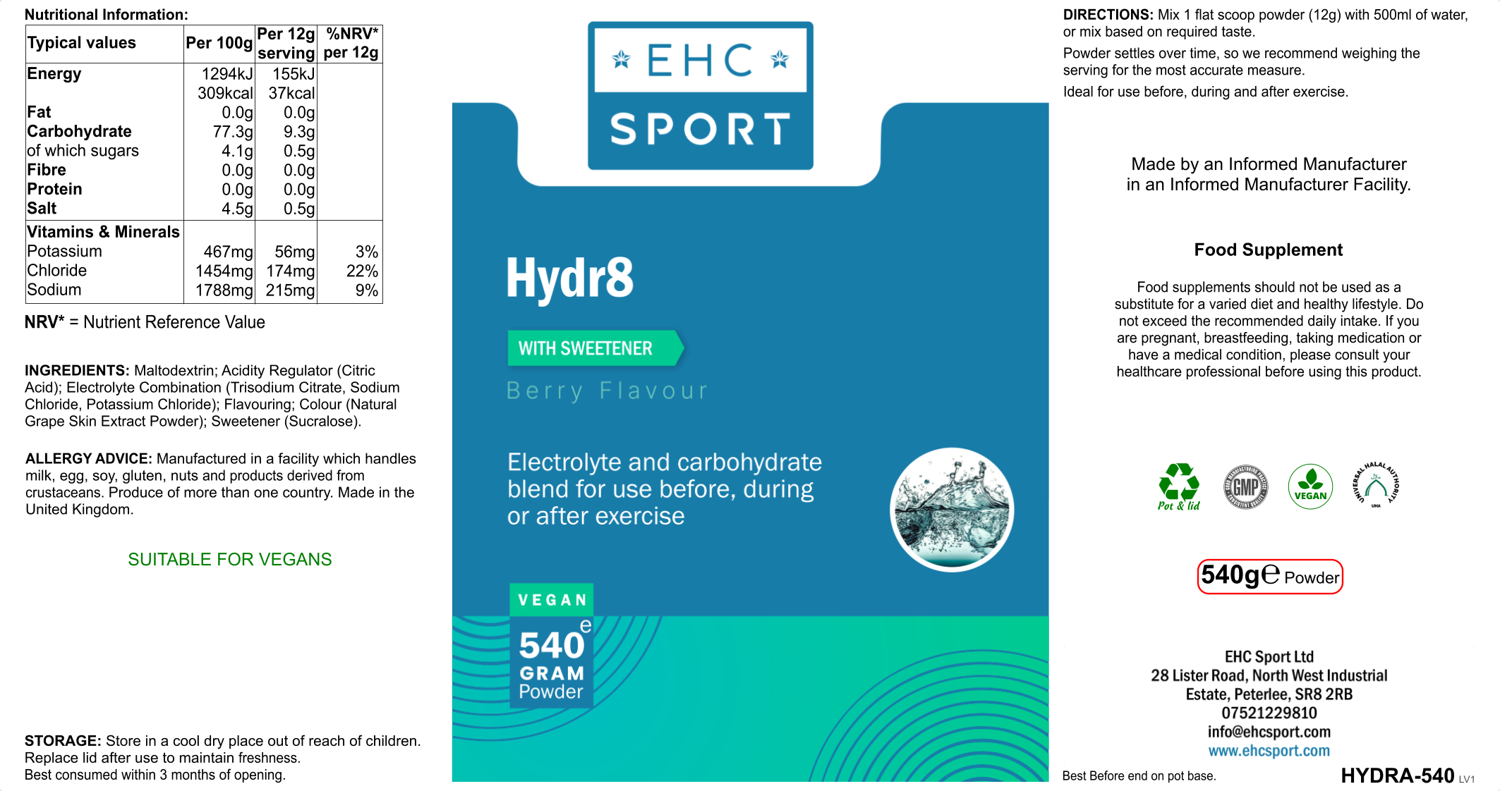 Hydr8 | Electrolyte Hydration